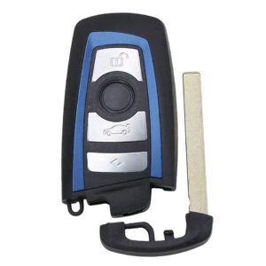 HUF5767 433MHz 7945 Chip 4 Button Blue Smart Key for BMW FEM