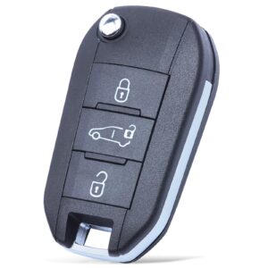 HUF8435 9809825177 433MHz 4A Chip HU83 3 Button (VAN) Flip Remote Key for Opel Corsa F